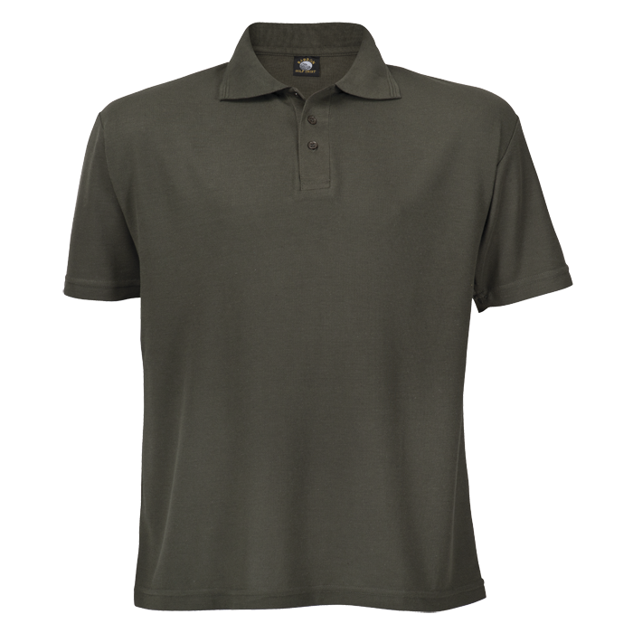 175g Barron Pique Knit Golfer Mens - Military Green