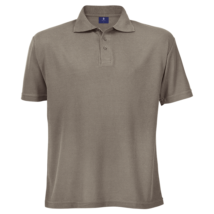 175g Barron Pique Knit Golfer Mens - Taupe