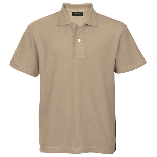 175g Pique Knit Golfer Kiddies - Khaki