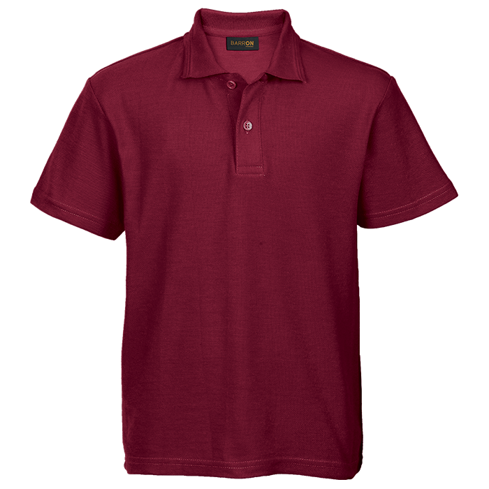 175g Pique Knit Golfer Kiddies - Maroon