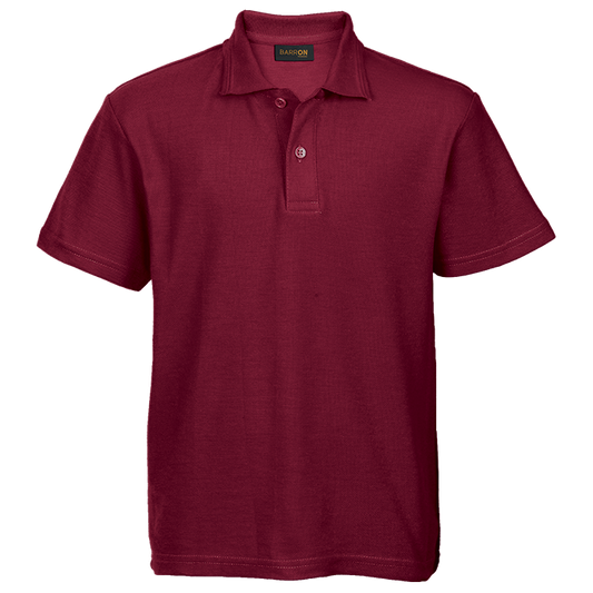 175g Pique Knit Golfer Kiddies - Maroon