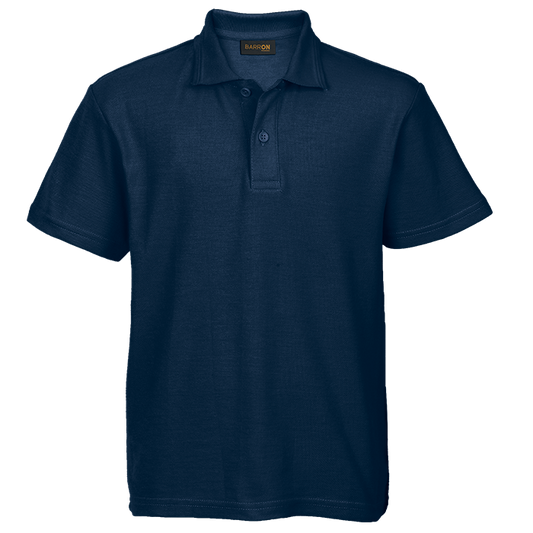 175g Pique Knit Golfer Kiddies - Navy