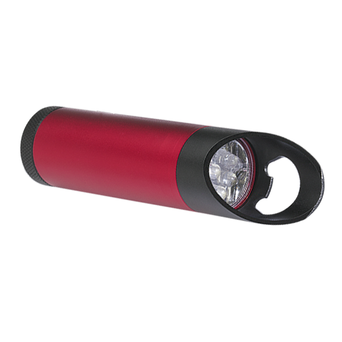 Barron 9 LED Torch and Bottle Opener - Red