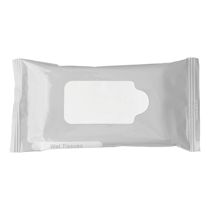 Bag with 10 Wet Wipes - Red