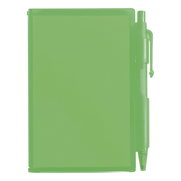 Barron Notebook and Pen in Plastic Case - Blue