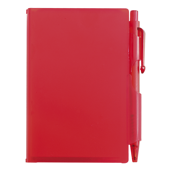 Barron Notebook and Pen in Plastic Case - Blue
