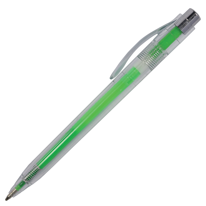 Translucent Ballpoint Pen with Coloured Refill