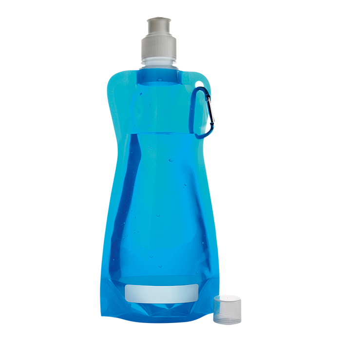 420ml Foldable Water Bottle with Carabiner Clip