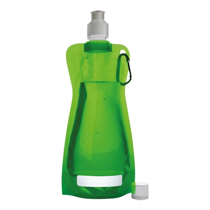 420ml Foldable Water Bottle with Carabiner Clip