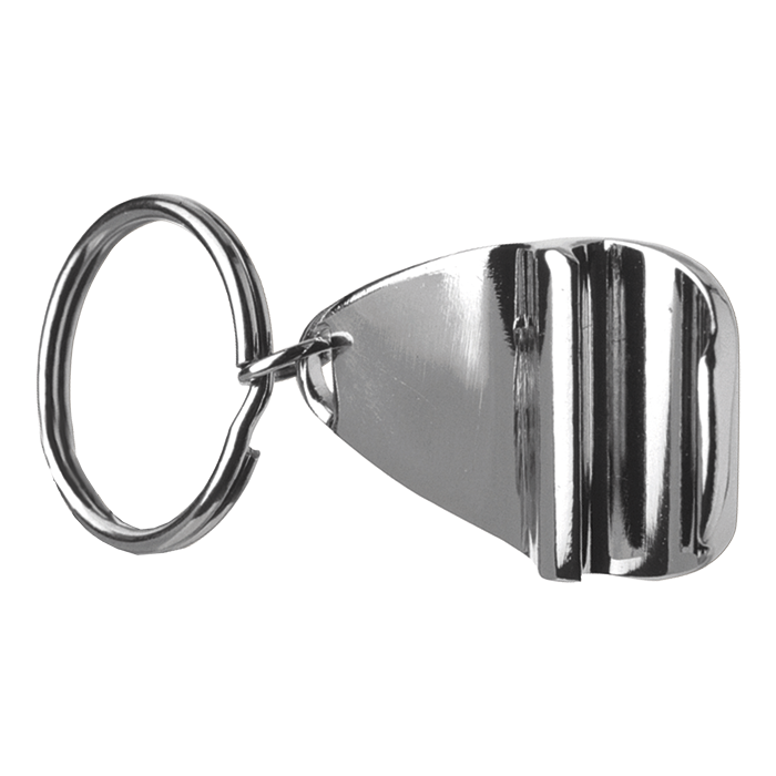 Barron Stylish Metal Bottle Opener Keychain - Silver