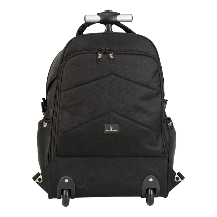 IND127 - Dual Fabric Rolling Laptop Backpack