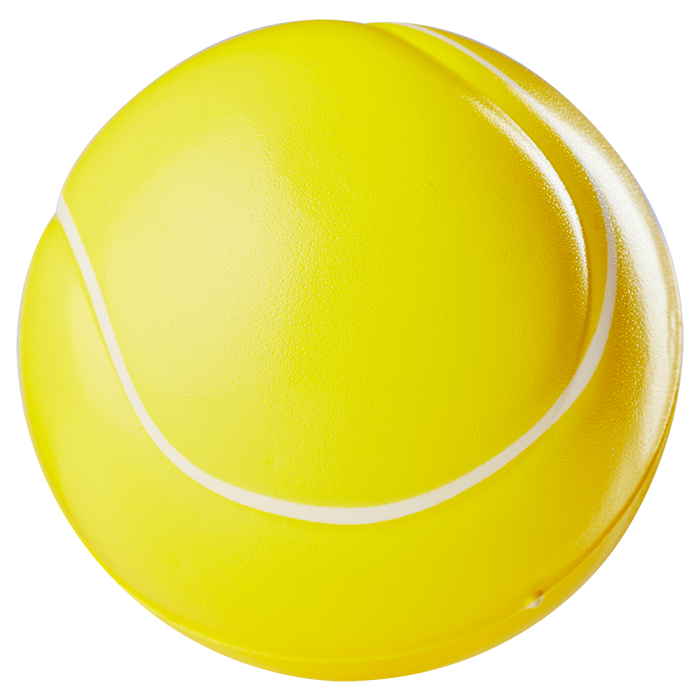 Tennis Ball Shaped Stress Ball - Yellow