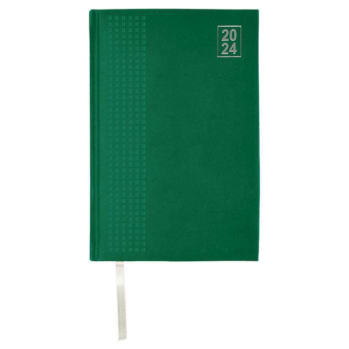 Barron 2024 A4 Embossed Square Diary - Black
