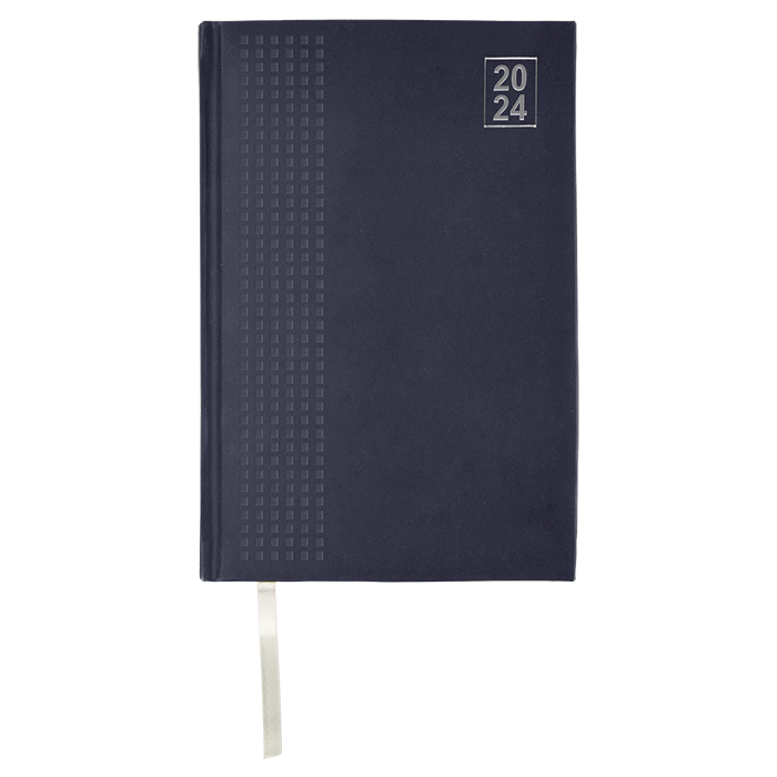 Barron 2024 A4 Embossed Square Diary - Black