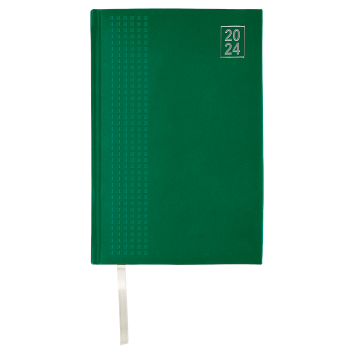 Barron 2024 A5 Embossed Square Diary - Black