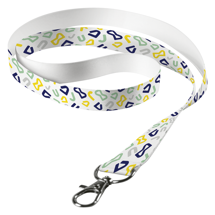 Sublimated Lanyard Single Side Sub with Lobster Ring