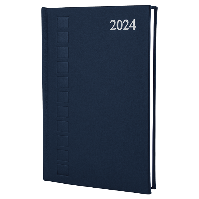 Barron 2024 A5 Square Stitch Diary - Black