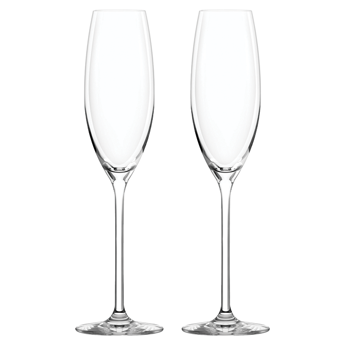 Calia Flute 245ML Set of 2 - Clear