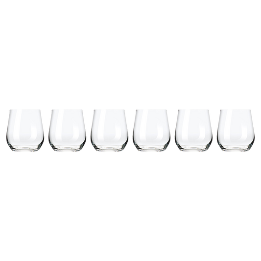 Cosmopolitan Stemless Wine Glass 455ML Set of 6