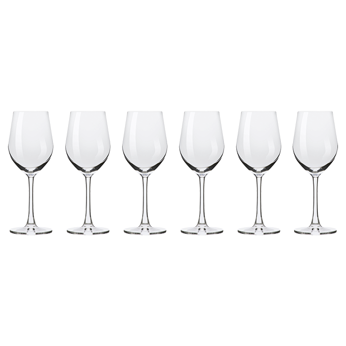 Cosmopolitan Wine Glass 345ML Set of 6 - Clear
