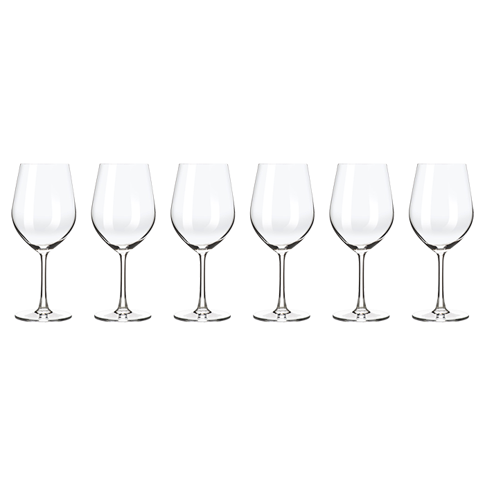 Cosmopolitan Wine Glass 590ML Set of 6 - Clear