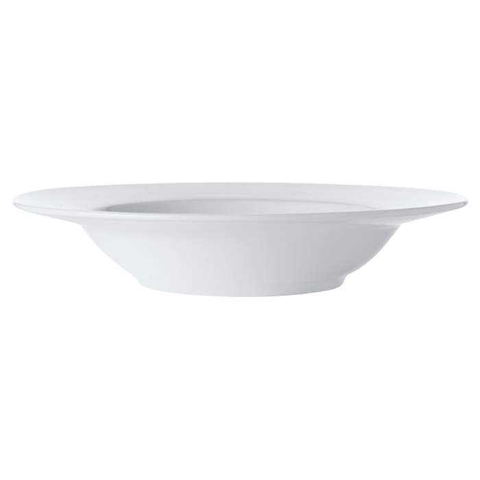 White Basics Rim Soup Bowl