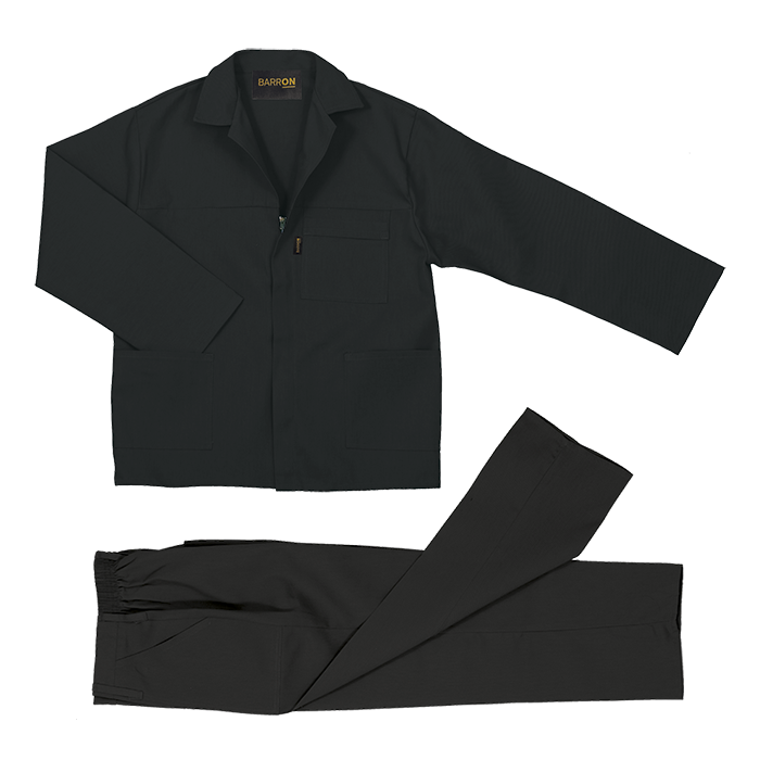 Barron Budget Poly Cotton Conti Suit - Black