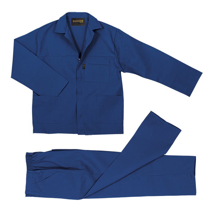 Barron Budget Poly Cotton Conti Suit - Royal
