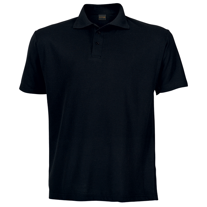 175g Barron Pique Knit Golfer Mens - Black