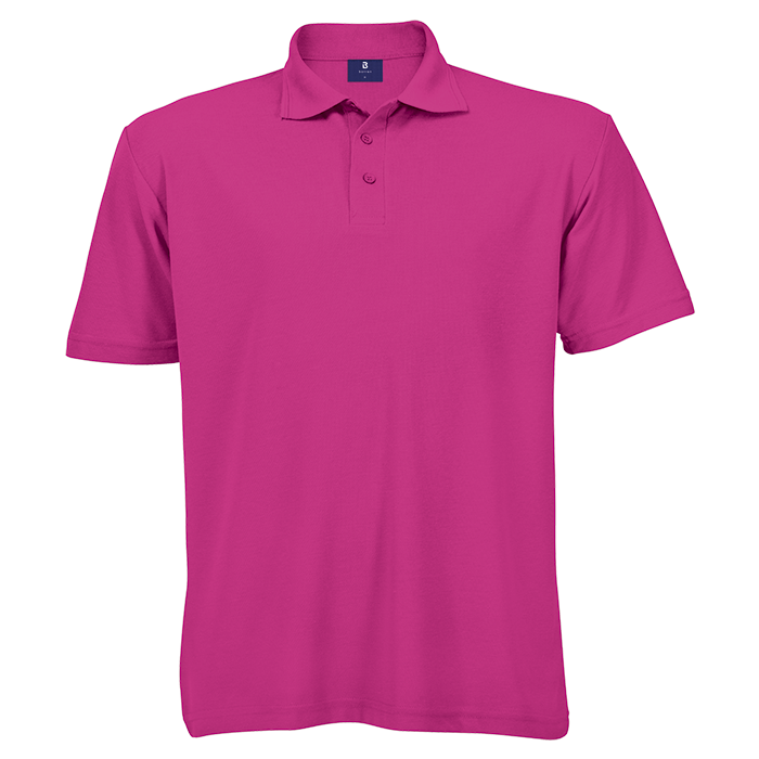 175g Barron Pique Knit Golfer Mens - Bright Pink