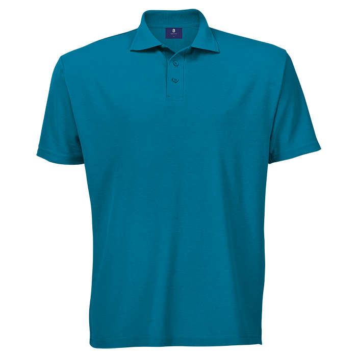 175g Barron Pique Knit Golfer Mens - Dark Surf Blue