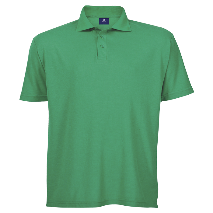 175g Barron Pique Knit Golfer Mens - Light Emerald