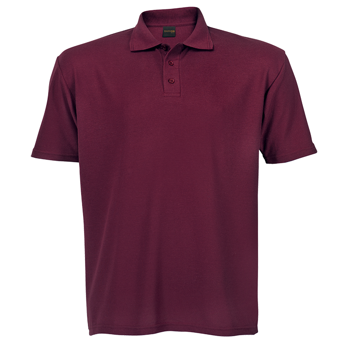 175g Barron Pique Knit Golfer Mens - Maroon