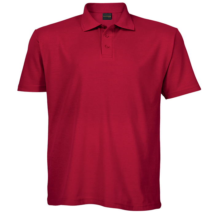 175g Barron Pique Knit Golfer Mens - Red