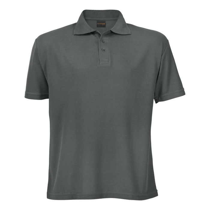 175g Barron Pique Knit Golfer Mens - Steel Grey