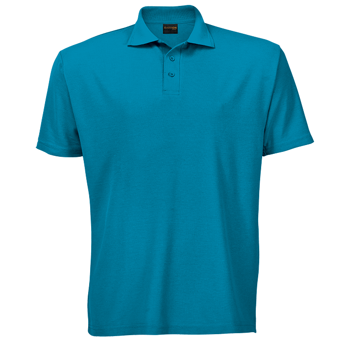 175g Barron Pique Knit Golfer Mens - Surf Blue