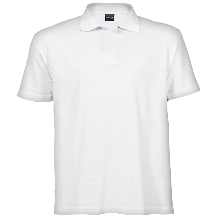 175g Barron Pique Knit Golfer Mens - White
