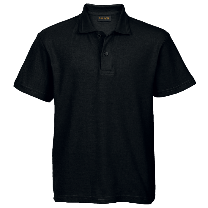 175g Pique Knit Golfer Kiddies - Black