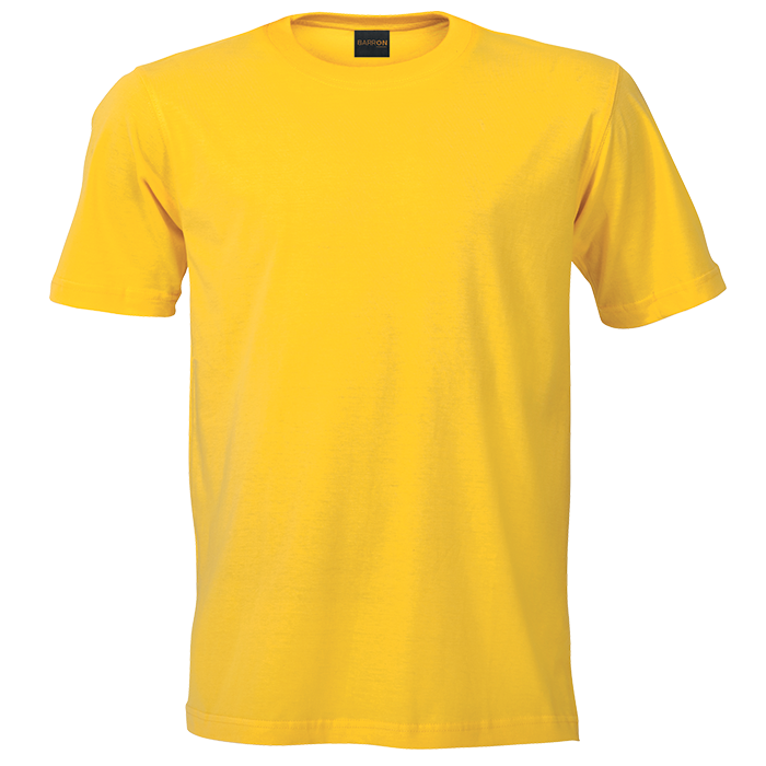 180g Barron Crew Neck T-Shirt - Yellow