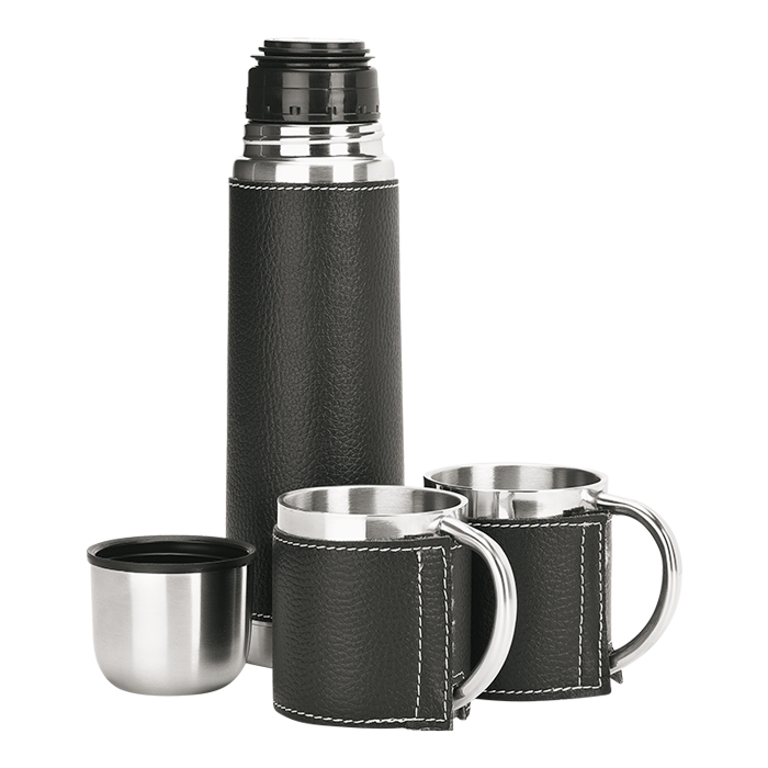 Barron BW0014 - 500ml Steel Flask and Mug Set