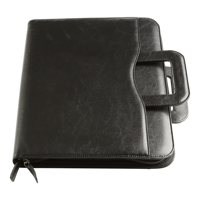Barron BF0082 - Single Stitch Leatherette Zippered Binder