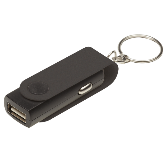 Barron BE0039 - Swivel Phone Car Charger Keychain