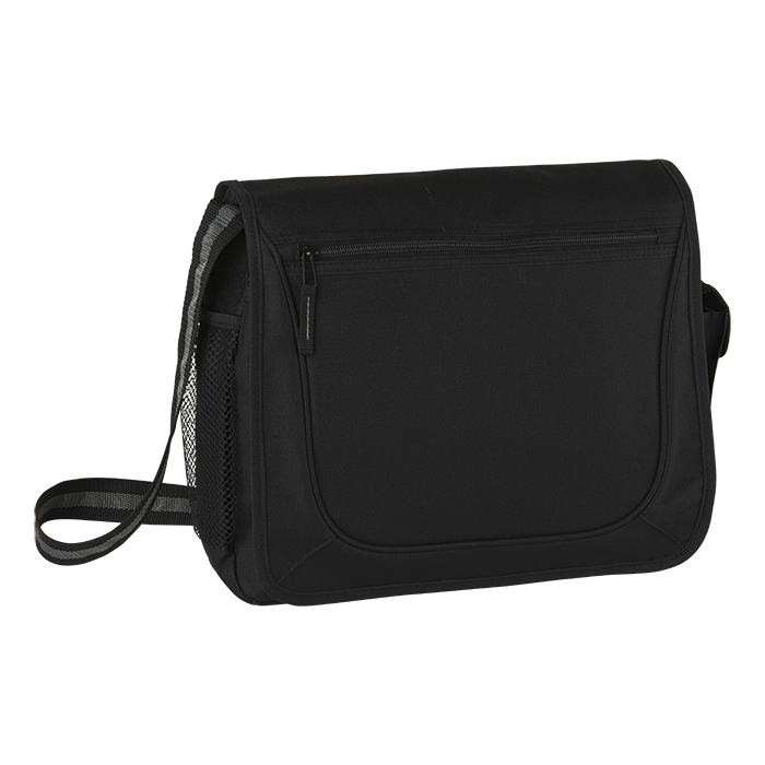Barron BB0166 - Messenger Bag with Coloured Stripe Strap
