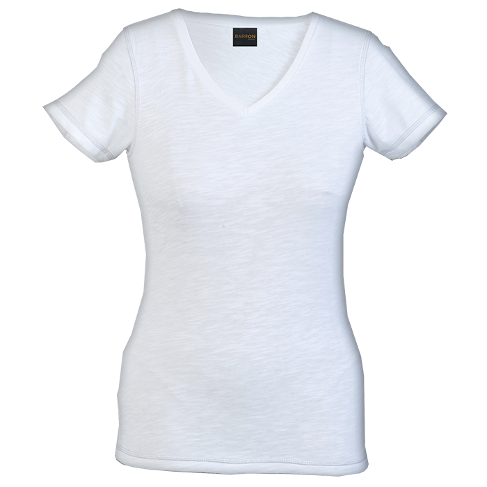 Barron Ladies Slub V Neck T-Shirt (TSL-SLUB)