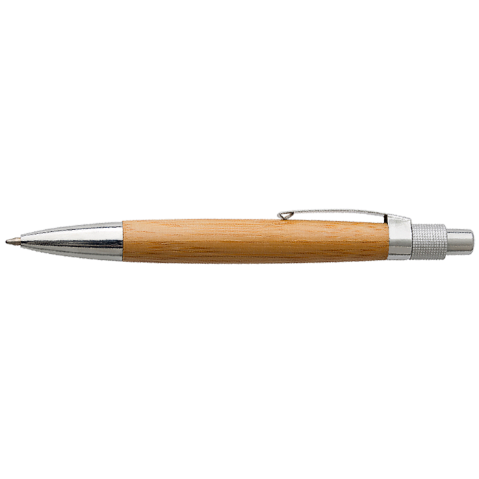 Barron BP6612 - Bamboo Ballpoint Pen with Metal Clip