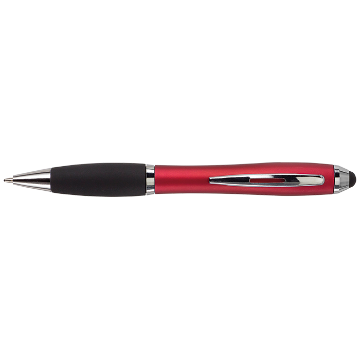 Barron BP2430 - Ballpoint Pen with Rubber Grip and Stylus