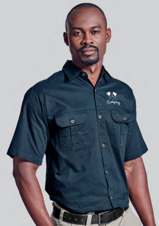 Mens Plain Bush Shirt