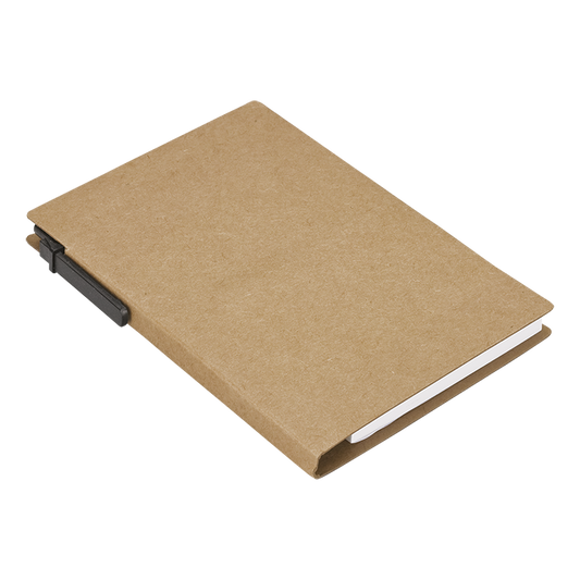 Recycled Notebook with Pen and Flags