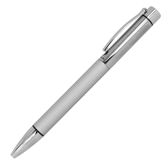 Brass Ballpoint Pen with Columned Barrel