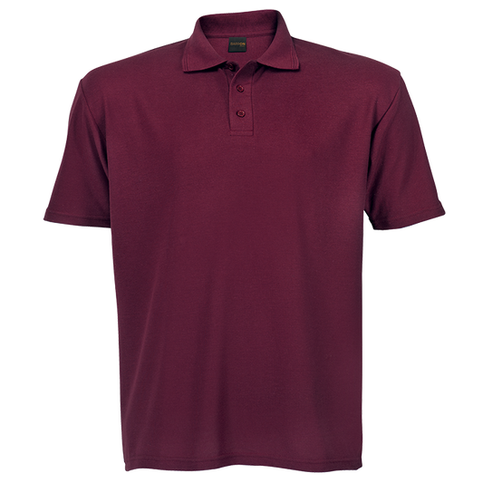 175g Barron Pique Knit Golfer Mens - Maroon